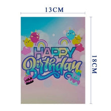 Load image into Gallery viewer, Happy Birthday Pastel Rainbow - Pop Up Card