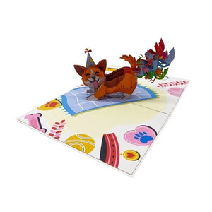Happy Buttday Corgi - Pop Up Card