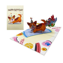Load image into Gallery viewer, Happy Buttday Corgi - Pop Up Card