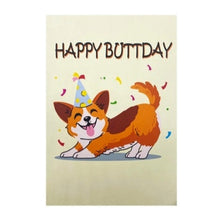 Load image into Gallery viewer, Happy Buttday Corgi - Pop Up Card