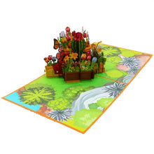Load image into Gallery viewer, Flower Boots - Pop Up Card