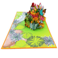 Load image into Gallery viewer, Flower Boots - Pop Up Card
