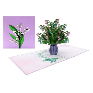 Pastel Lily of the Valley - Pop Up Card