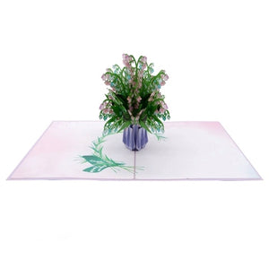 Pastel Lily of the Valley - Pop Up Card