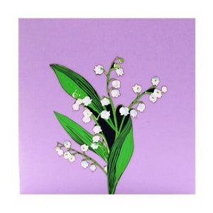Pastel Lily of the Valley - Pop Up Card