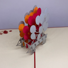 Load image into Gallery viewer, Birthday Balloon Cart - Pop Up Card