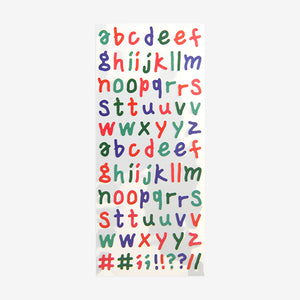 Diary Remover Stickers - 21 Alphabet