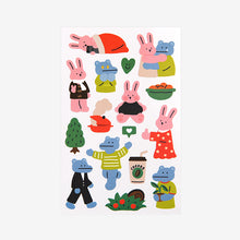 Load image into Gallery viewer, My Buddy Sticker - 03 My Hippo &amp; Rabbit