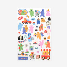 Load image into Gallery viewer, Jelly Bear Sticker - 04 Shopping