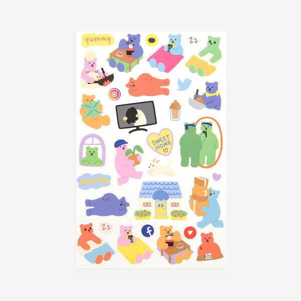Jelly Bear Sticker - 14 Sweet Home