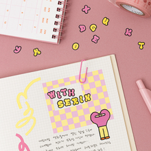 Load image into Gallery viewer, Cloud Typo Sticker Pack