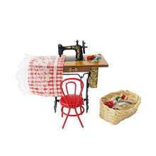Load image into Gallery viewer, Miniature Red Chair Sewing Set