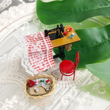 Load image into Gallery viewer, Miniature Red Chair Sewing Set