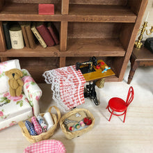 Load image into Gallery viewer, Miniature Red Chair Sewing Set