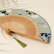 Load image into Gallery viewer, Traditional Bamboo Folding Fan
