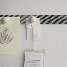 Load image into Gallery viewer, Silver Oblique Stripe Washi Tape - 47