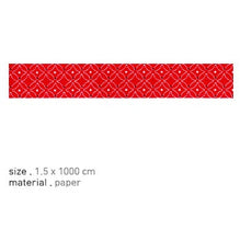 Load image into Gallery viewer, Scarlet Red Pattern Washi Tape - 62