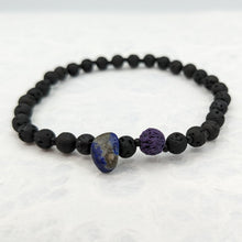 Load image into Gallery viewer, Birth Month Lava Stone Bracelet