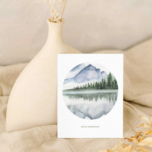 Lake  - With Sympathy Greeting Card