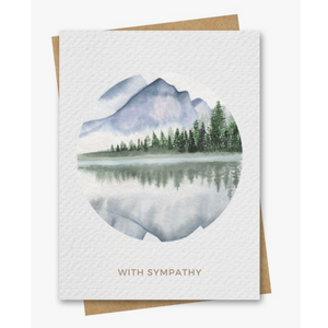 Lake  - With Sympathy Greeting Card