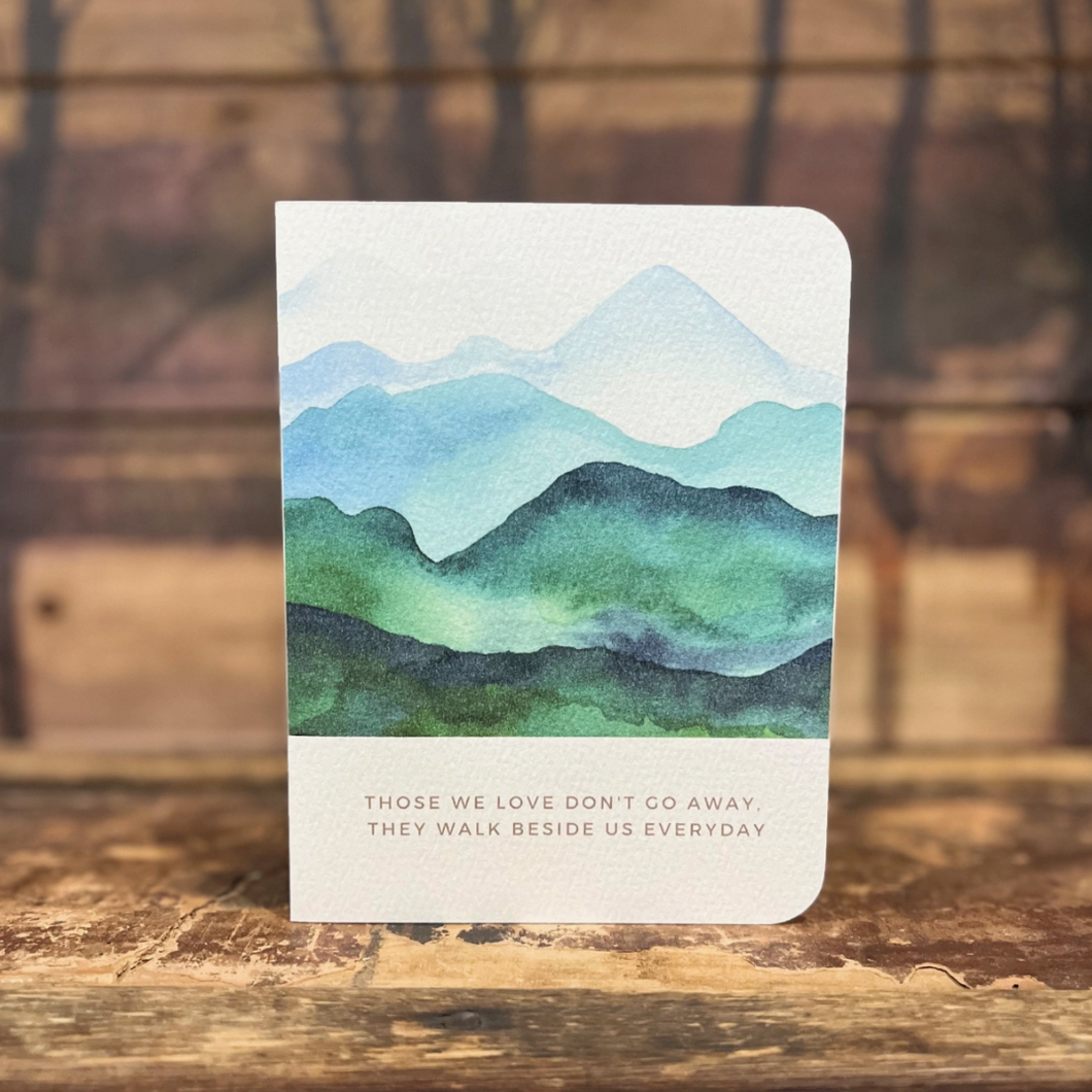 Walk Beside Us - Sympathy Greeting Card