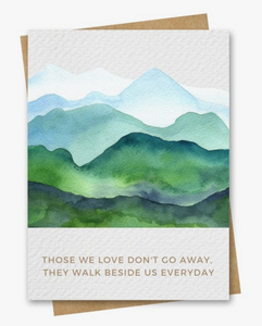 Walk Beside Us - Sympathy Greeting Card