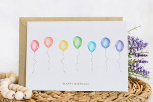 Balloons - Birthday Greeting Card