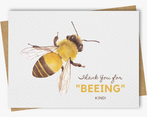 "Beeing" So Kind - Thank You Greeting Card