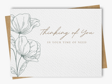Load image into Gallery viewer, Floral Thinking of You - Sympathy Greeting Card