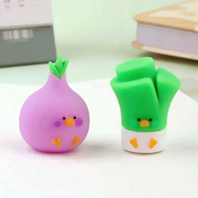Duckie Veggies - Silicone Pencil Sharpener