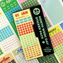 Load image into Gallery viewer, Monthly Sticker Pack (12 Months/24 sheets)