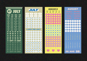 Monthly Sticker Pack (12 Months/24 sheets)