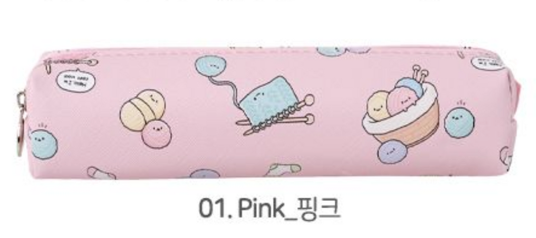 Mongal Mongal Round Plush Pencil Case