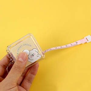 Puppy Tape Measure Keychain