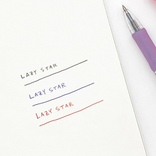 Load image into Gallery viewer, Lazy Star 0.7mm 3-Colour Ballpoint Pen Ver. 2