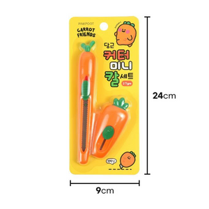 Carrot Friends Mini Retractable Knife Set