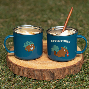 Stainless Mug 2P Set - 01 Lazy camper