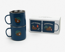 Load image into Gallery viewer, Stainless Mug 2P Set - 01 Lazy camper