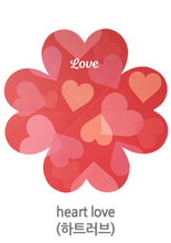 Load image into Gallery viewer, Heart Clover Folding Stationery