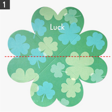 Load image into Gallery viewer, Heart Clover Folding Stationery