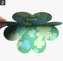 Load image into Gallery viewer, Heart Clover Folding Stationery