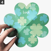 Load image into Gallery viewer, Heart Clover Folding Stationery