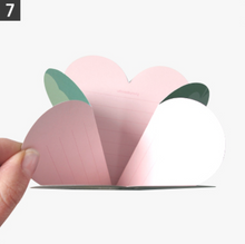 Load image into Gallery viewer, Heart Clover Folding Stationery