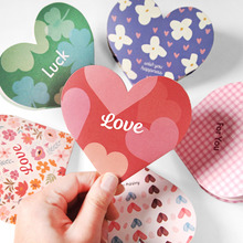 Load image into Gallery viewer, Heart Clover Folding Stationery