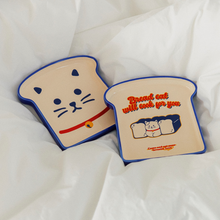 Load image into Gallery viewer, Bread cat plate 2P set