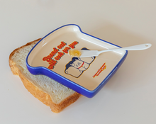 Load image into Gallery viewer, Bread cat plate 2P set