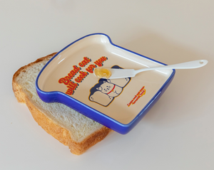 Bread cat plate 2P set