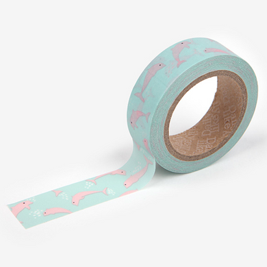 Pink Dolphin Washi Tape - 32