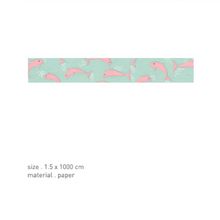 Load image into Gallery viewer, Pink Dolphin Washi Tape - 32