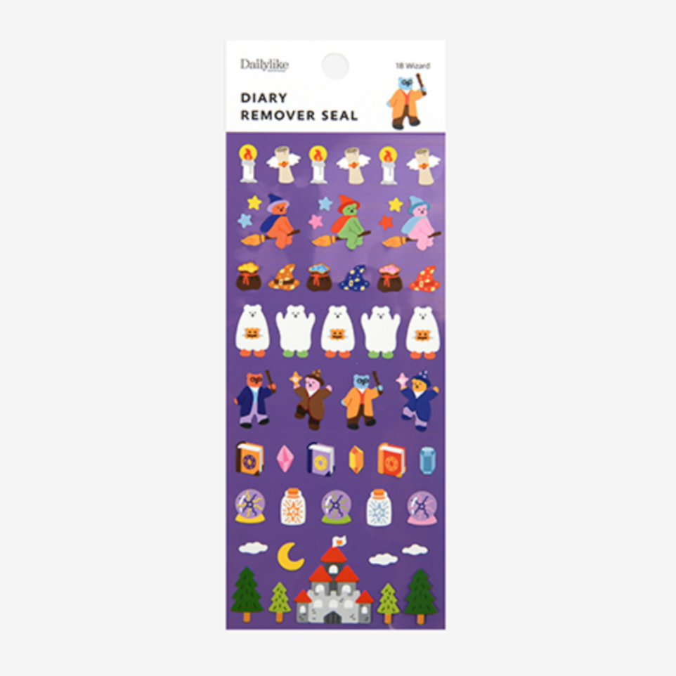 Diary Remover Stickers - 18 Wizard